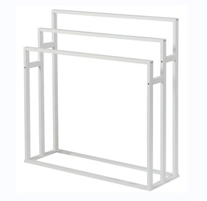 Nuovo portasciugamani autoportante a 3 livelli <span class=keywords><strong>porta</strong></span> asciugamani per l'organizzazione del bagno supporto da pavimento per il bagno <span class=keywords><strong>porta</strong></span> asciugamani da bagno - Product Image 1