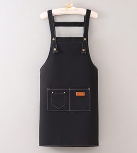 High Quality Cross Back Canvas Cotton Bib <b>Work</b> <b>Apron</b> for Men Women for Kitchen Coffee Shop Artist <b>Work</b> Home Cleaning - Product Image 4