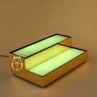 Misini Support de présentation lumineux LED personnalisé pour bouteilles de vin sur pied, pour bar/KTV, avec éclairage intégré pour bouteille de vin