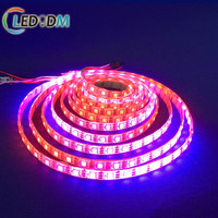 Lumières de pixels intelligentes DC5V 12V 24V SW2812B 2815 2818 DMX512 RGB RGBW 60/96/144leds/m Smd5050 programmables, bande LED pour éclairage de bâtiment