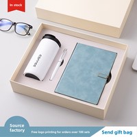 Coffret Cadeau d'Affaires Moderne Minimaliste en Métal : Tasse à Café et Carnet pour Amateurs de Littérature et d'Art, Idéal pour Événements et Réunions d'Entreprise avec Logo