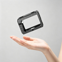 Gabbia di ricarica magnetica in lega di alluminio per DJI Osmo Action 5 Pro 4 3 con attacco a slitta fredda e foro per vite da 1/4 per riprese orizzontali e verticali