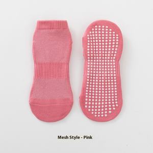 成人瑜伽袜透气防滑地板袜精梳棉圆领筒袜男女运动薄技巧 - Product Image 6