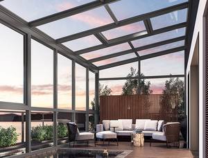 Nouveaux Verrous de Jardin en Aluminium avec <span class=keywords><strong>Isolation</strong></span> Thermique, Verre Courbé Personnalisé et <span class=keywords><strong>Isolation</strong></span> <span class=keywords><strong>Phonique</strong></span> - Product Image 6