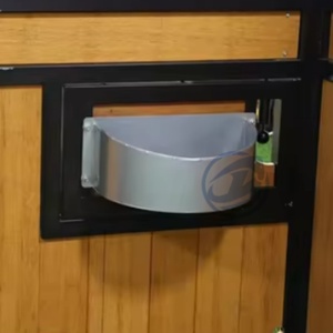 Ngựa ổn định 360 ° xoay trung chuyển ngựa gian hàng phụ kiện thép không gỉ trung chuyển dễ dàng thiết lập hộp ngựa xoay Bát ăn - Product Image 5
