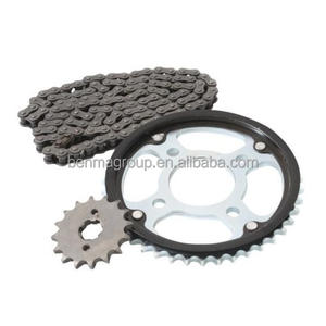 Pièces de transmission de <span class=keywords><strong>moto</strong></span> de qualité OEM WY125 428H 428 42T 14T 118L Kits de pignons de chaîne pour HAOJIN Horse - Product Image 1