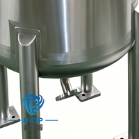 Cuve de stockage industrielle amovible en acier au carbone/inox pour poudres et granulés, avec trémie, télécommandée