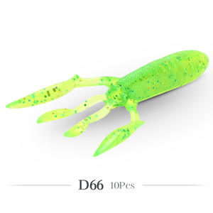 Señuelo de Pesca de Silicona con Forma de Camarón para Pesca de Fondo de Carpa, 94 mm, Diseño de Gusano, 10 Piezas/Bolsa - Product Image 6