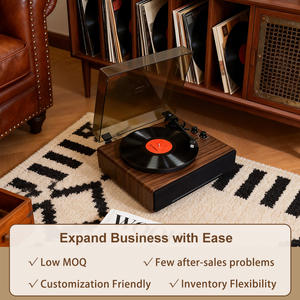 Tourne-disque HiFi Bluetooth rétro AT-3600L en métal de grande taille, tourne-disque <span class=keywords><strong>vinyle</strong></span> LP avec haut-parleurs intégrés, vente en gros personnalisée - Product Image 6