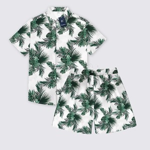 Camisa Hawaiana de poliéster 100% para hombre, tela de popelina transpirable, estampado de playa Tropical, fabricante de verano, impresión Digital individual - Product Image 5