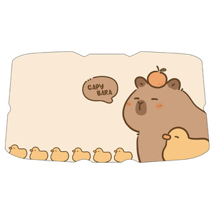 คาปิบาร่า ที่บังแดดหน้ารถแบบพับเก็บได้ ป้องกันความร้อน ป้องกันแสงแดด ที่บังแดดกระจกหน้ารถ ดีไซน์การ์ตูน - Product Image 5