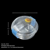 Couvercle personnalisé en PET transparent pour bol de crème, idéal pour gâteaux, pains et desserts – Emballage alimentaire en plastique, taille et logo personnalisables
