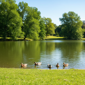 T-shirt Happiest Feeding Ducks, unisex, per adulti, media, in cotone nero, girocollo, a maniche corte, promozionale - Product Image 3