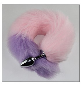 Coda di volpe lunga 40cm spina anale femmina coda di cane giocattoli del sesso per giochi SM Set Sexy prodotto applicato sottotitolo - Product Image 5