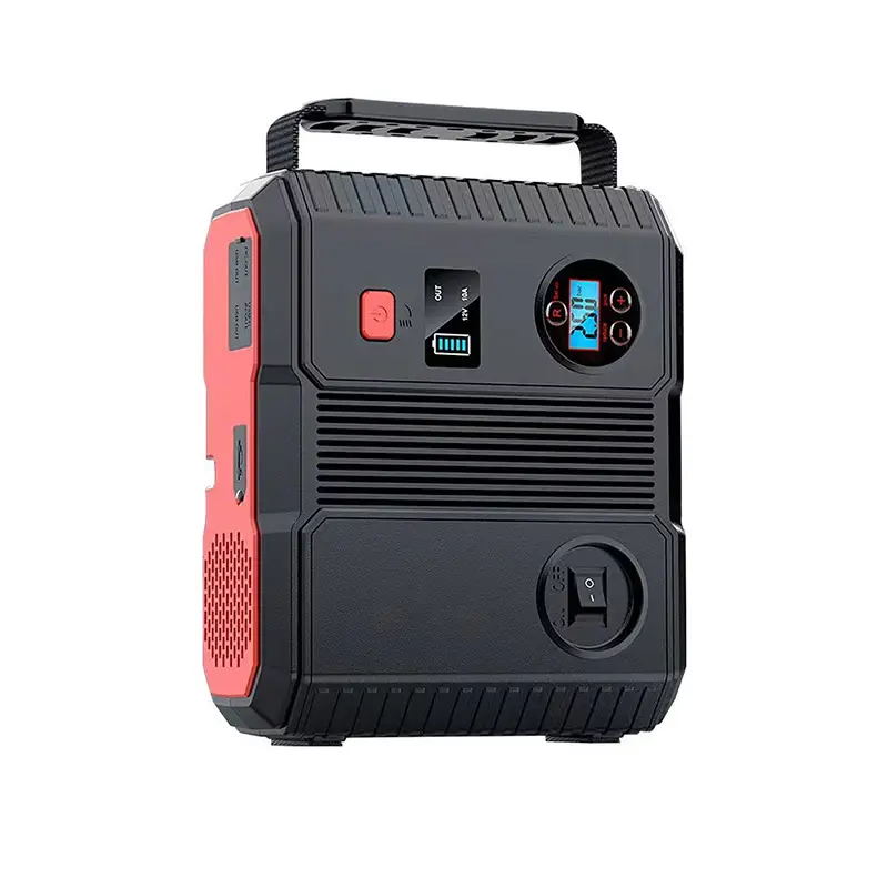 Avviatore di emergenza portatile con compressore d'aria Power Bank pompa di gonfiaggio pneumatici 12V dispositivo di avviamento Car Booster