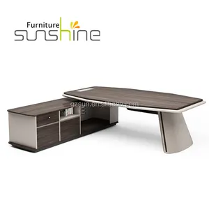 Sunshine Commercial Furniture Lichtbogen kollision Ecke Design Büro Schreibtisch möbel Einfache Arbeits büro Direktor Tisch