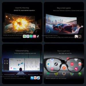 2025แว่นตา AR ไร้สายสำหรับแอนดรอยด์แว่นตา VR แบบพกพาพร้อมกล้อง1080P All-in-one แว่นตา AR สีเต็มรูปแบบ AIR3 inmo - Product Image 6