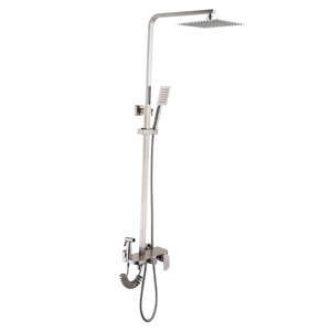 Stainless Steel <b>Shower</b> Set With <b>Rainfall</b> Head And Handheld Spray For Bathroom Use - Product Image 4