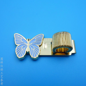 Clip à ressort en métal pour stylo, 45 mm, accessoire de papeterie, cadeau d'affaires - Product Image 3