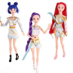 Горячая распродажа: Кукла K-pop Demon Hunters, 11,5 дюймов, 11 подвижных суставов, с цветной LED-подсветкой, музыкой, песнями, тематическими оружием и аксессуарами - Product Image 6