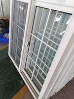 Ventanas Corredizas Horizontales de PVC UPVC con Mosquitera, Doble Acristalamiento, Aislamiento Acústico, Persianas Integradas, Diseñadas para Exteriores Tropicales y Sótanos