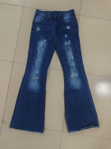 Jeans évasés vintage slim délavés pour <span class=keywords><strong>femme</strong></span> 2026, pantalons longs décontractés rétro, vente en gros, dropshipping - Product Image 1