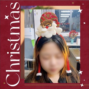Nuevos Accesorios para el Cabello de Navidad para Mujeres y Niños, Diademas, Horquillas, con Diseño de Asta y Flor, Ecológicos, de Fábrica, para Fiestas de Navidad y Halloween - Product Image 6