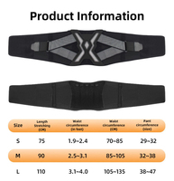 Ceinture de soutien lombaire élastique réglable pour soulager les douleurs du bas du dos et contrôler le ventre, pour hommes et femmes