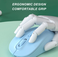 Ratón Inalámbrico para Oficina y Portátil, Versión con Batería/Recargable, Diseño Silencioso de Modo Dual
