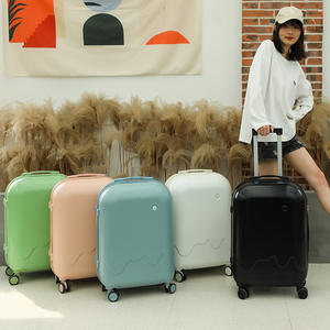 Maleta de Mano Ligera X01 de 20 Pulgadas, Color Sólido, con Cierre, Ruedas Giratorias Modernas para Mujer, Viajes de Ocio - Product Image 5