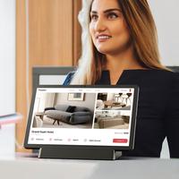 Tablet Android de 11 Pulgadas G99 con NFC, Terminal Inteligente para Hoteles con Estación de Acoplamiento Multipuerto para Registro de Huéspedes y Pantalla en Habitaciones