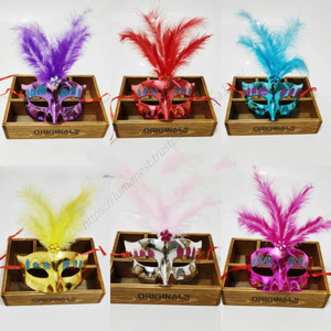 Máscaras de media cara LED P253 para Halloween, accesorios de bar, máscaras de fiesta sexys, venta al por mayor - Product Image 3