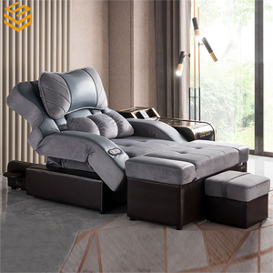 Pijat elektrik terapi kaki kursi malas Sofa bingkai logam spons Kerapatan Tinggi desain Modern - Product Image 1