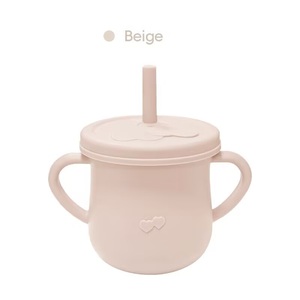 Sustainable Silicone Kids <b>Cup</b> with Straw <b>Reusable</b> Training <b>Cup</b> Fast Factory Delivery Safe - Product Image 2