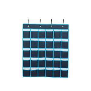30 <b>Grid</b> Non-woven Transparent Hanging Bag Phone Bag Door Hanging Organizer Classroom Pocket Chart Sundries Storage Bag - Product Image 5