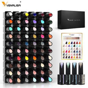 Venalisa <span class=keywords><strong>Professionale</strong></span> per Nail Art Nuovo Set di Smalti Gel UV LED da 15ml 60 Pezzi Alta Pigmentazione Inodore Smalto per Unghie - Product Image 1