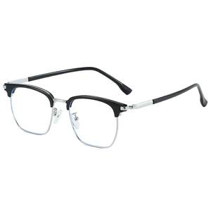 Lunettes TR demi-cerclées 31010 pour hommes, monture quadrilatère, verres PC, protection contre la lumière bleue, lunettes optiques non prescriptives - Product Image 2