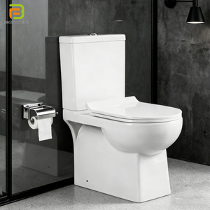 Inodoro de porcelana <span class=keywords><strong>sanitario</strong></span> de fábrica, inodoro de cerámica de dos piezas redondo para baño y hogar - Product Image 1