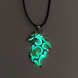 الجملة نقل محظوظ حبل سلسلة قلادة مضيئة القلائد النار قلادة على شكل تنين قلادة للرجال - Product Image 5