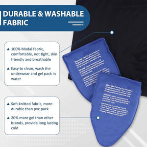 Настраиваемый логотип, многоразовое нижнее белье, нейлоновая гелевая упаковка для льда, горячая и холодная упаковка для восстановления гениталий - Product Image 5