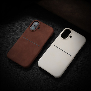 Funda Protectora de Piel de Oveja con Ranuras para Tarjetas para <span class=keywords><strong>iPhone</strong></span> 18 17 16 15 14 13 <span class=keywords><strong>12</strong></span> Pro Max + Cubierta Mate con Ranura para Tarjetas - Product Image 5
