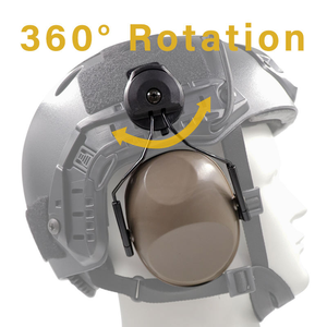 Protection auditive tactique OEM en gros : Cache-oreilles anti-bruit pour la <span class=keywords><strong>chasse</strong></span>, montés sur <span class=keywords><strong>casque</strong></span>, insonorisés pour le tir - Product Image 4