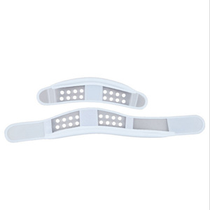 Soporte cervical ajustable, transpirable, de color blanco, para protección del cuello, uso unisex para fitness - Product Image 4