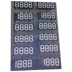 Gas station using 7 segments 10inch 12inch 16inch 18 inch 24 inch Oil price screen red/white/green/blue/yellow led display