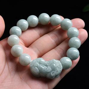 Pulsera de Jadeíta Natural de Myanmar Pixiu, Diseño Original para Hombre y Mujer, Venta al por Mayor, SL03 - Product Image 5