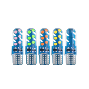 หลอดไฟ LED SMD T10 รุ่นใหม่จากโรงงานโดยตรง ความกว้างมาตรฐาน 12V สีฟ้า สำหรับไฟจอดรถในรถยนต์ - Product Image 1