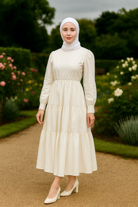 アバヤ女性用イスラム教徒のドレス20235ドバイソリッドカラーJilbab <span class=keywords><strong>Abaya</strong></span>イスラム教徒のドレス - Product Image 5