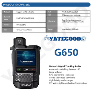 YATEGOOD G650 Walkie Talkie Portátil de Mano, Intercomunicador de Larga Duración sin Límite de Distancia, Compatible con 4G, Comunicación de 5000 KM - Product Image 4