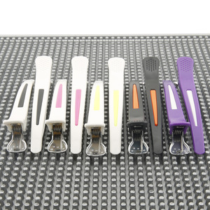 Pinzas para el Cabello, Pinzas de Pico de Pato de 12 cm, Plástico, Multifuncionales, Uso Diario, Color Sólido - Product Image 1