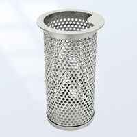 Kartrid Filter Jaring Berlubang Segitiga Kustom 304 316 Inti Saringan Logam Tabung Filter Pengolahan Air yang Dapat Digunakan Kembali